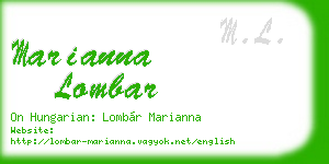 marianna lombar business card